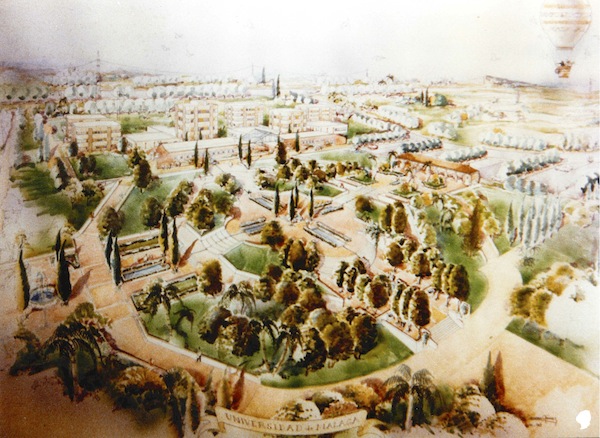 Diseño conceptual de Jardín nazarí proyectado en los inicios.
